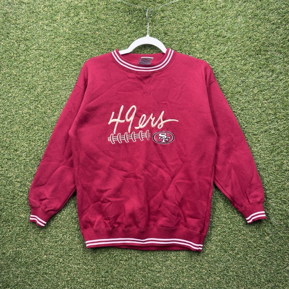 Vintage San Francisco 49ers Sweatshirt Kids XL Youth Crewneck Embroidered 90s
